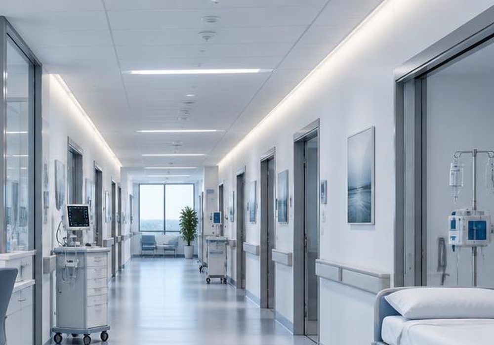 Stationsflur einer Klinik